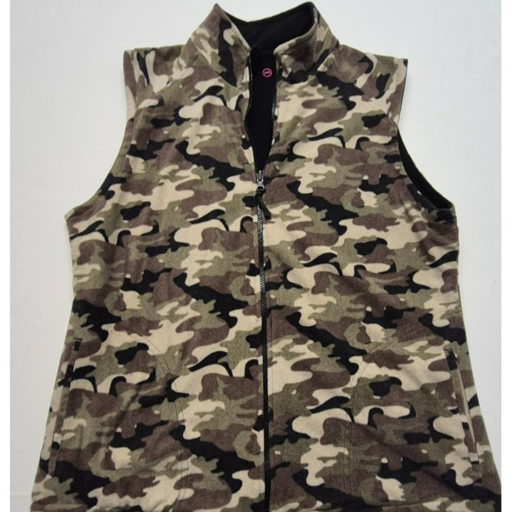 Magellan Women's Reversible Black/ Camo Vest Fall‎ Hunting Deer Camp No size tag